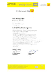 E-CHECK Auffrischungskurs