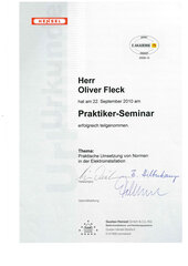 Oliver Fleck, Praktiker-Seminar