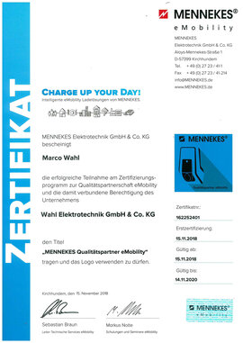 Marco Wahl, MENNEKES Qualitätspartner eMobility Marco Wahl, MENNEKES Qualitätspartner eMobility