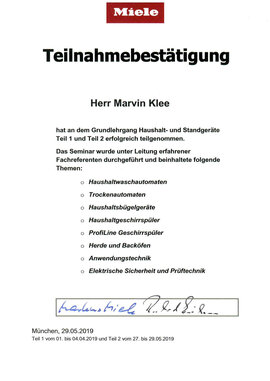 Grundlehrgang Haushalt- und Standgeräte Grundlehrgang Haushalt- und Standgeräte