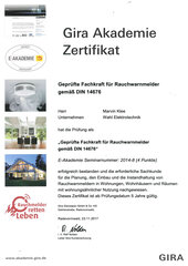 Gira Rauchwarnmelderschulung